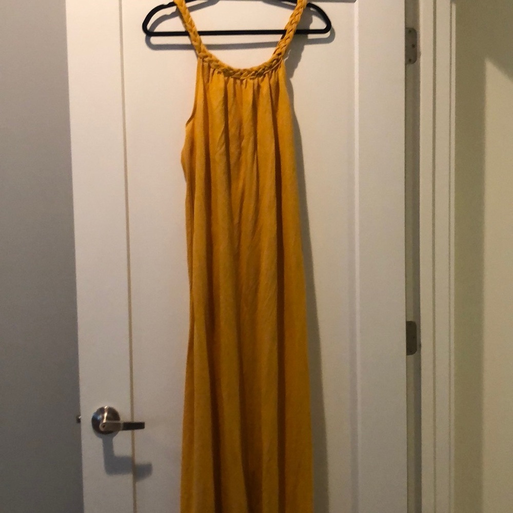 Mustard ROPE DRESS.